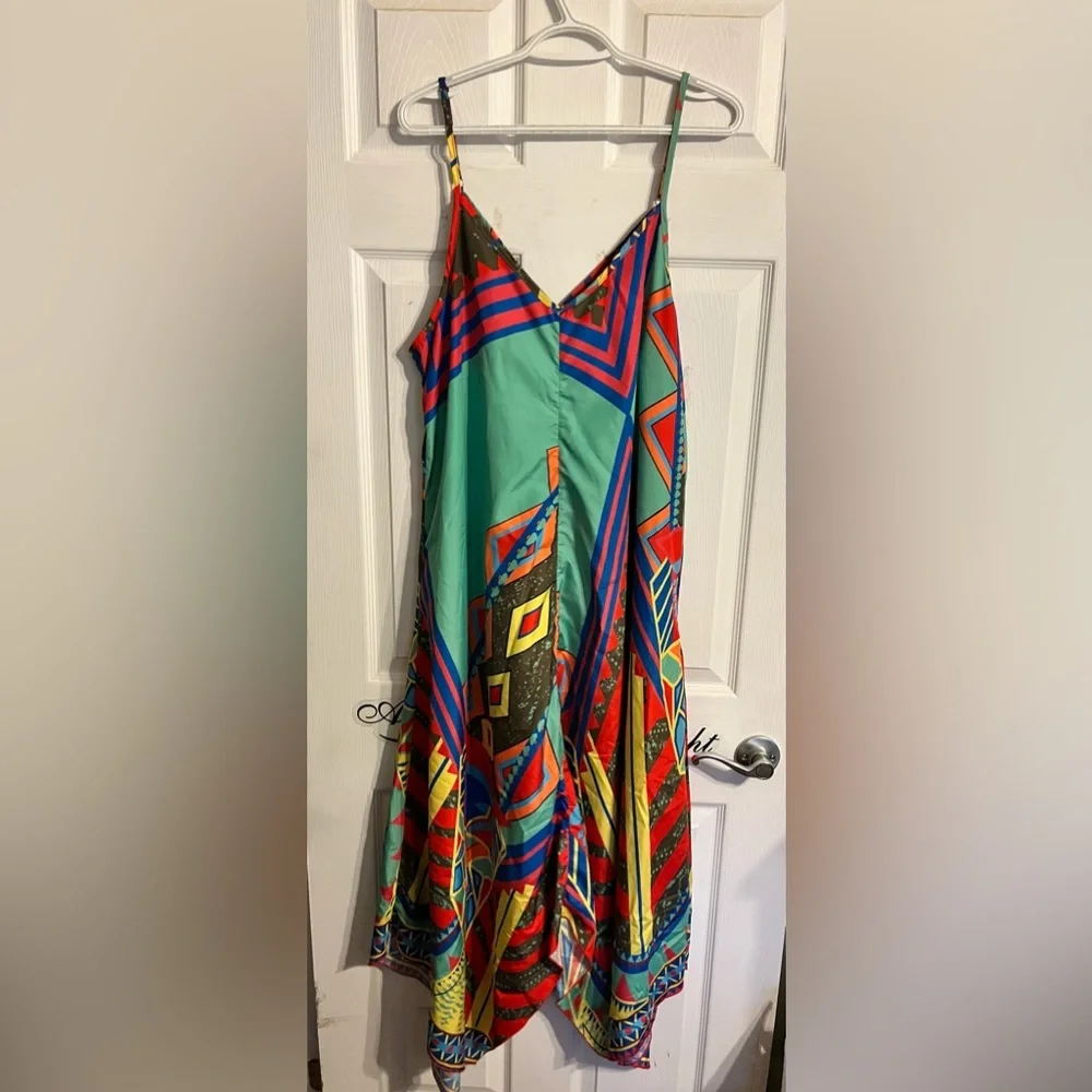 Multi-Coloured Slip Dress - Picture 1 of 2